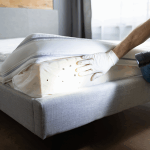 Washing bedding and vacuuming to treat bed bugs