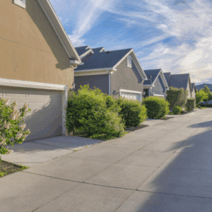 Northern Utah home exterior where termite activity often begins around the foundation.